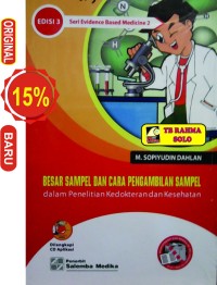BESAR SAMPEL DAN CARA PENGAMBILAN SAMPEL DALAM PENELITIAN KEDOKTERAN DAN KESEHATAN Edisi 3