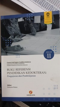 Buku referensi pendidikan kedokteran: pengajaran dan pembelajaran; Jilid II