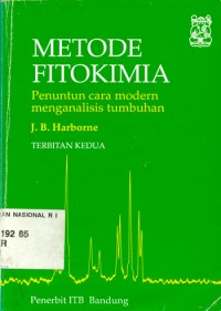metode fitokimia: penuntun cara modern menganlisis tumbuhan