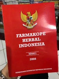 FARMAKOPE HERBAL INDONESIA edisi 1