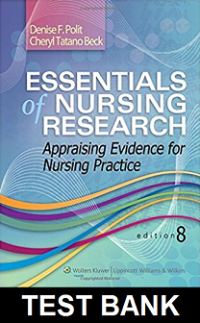 Essentials of Nursing Research: appraising evidence for nursing practice