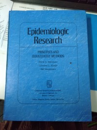 Epidemiologic Research: principles and quantitative methods